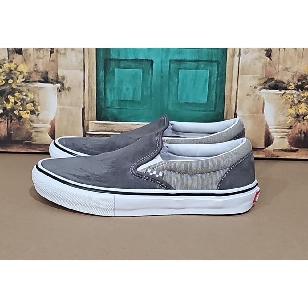 Vans Men's Granite Rock suede and Canvas  Skate Slip On Shoes Size US 7.5